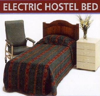 Bed with Timber Head Board & Mattress Restrainer at Foot