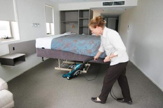 Ezi Maid Bed Lifting System in use