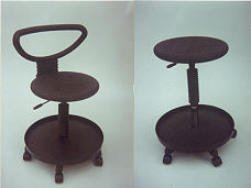 Breha Tray stool with and without back rest