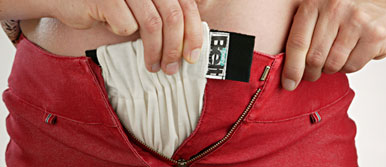 Belly Belt in use