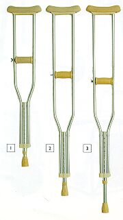 Alum Axillary Crutches