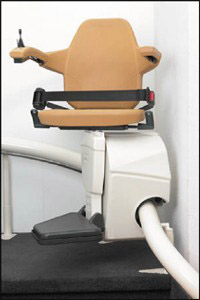 Freelift Curved Stairlift (shown with the 