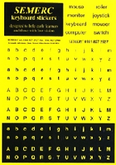 Inclusive Technology High Contrast Keyboard Stickers