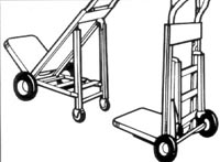 Trolley with support attachment