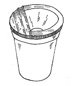 Non-spill water pot