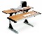 Sylex Split Level Height Adjustable Desk