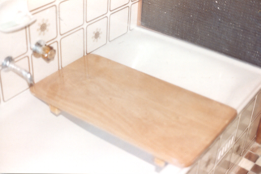 Wooden Bath Board (in use)