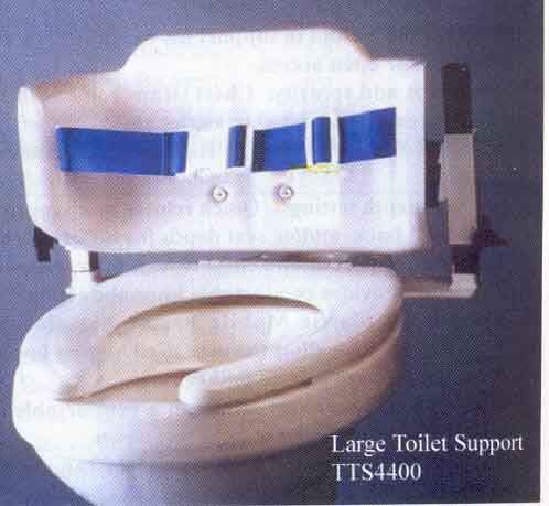 Toilet support with standard Back