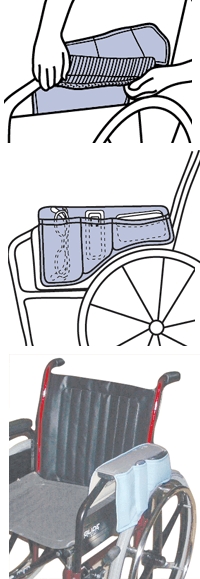 Wheelchair arm bag