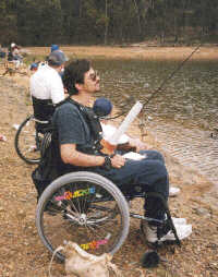Fishing Harness- when seated