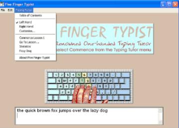 Five Finger Typist Typing Tutor