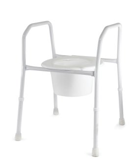 Powder Coated Steel Three in One Commode