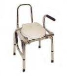 Guardian Non Padded Drop-Arm Commode