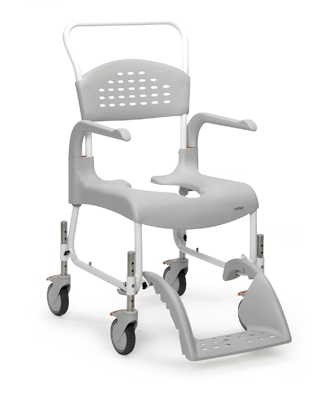 Etac Clean Mobile Shower Commode Chair (Transit)