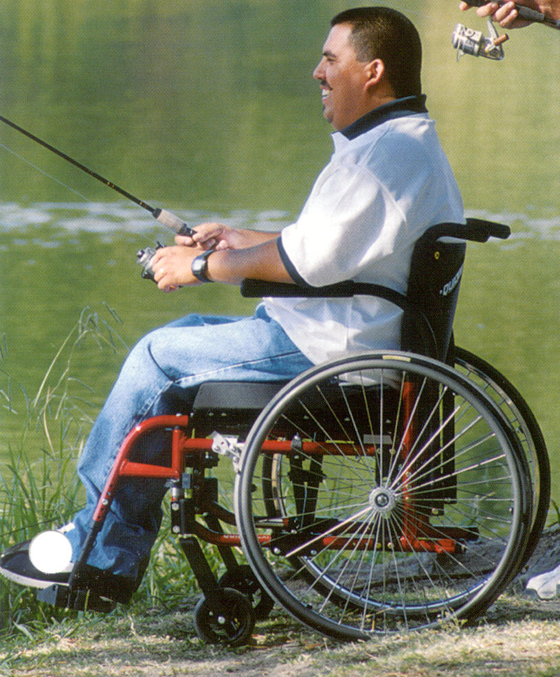 Quickie LX Folding Manual Wheelchair.