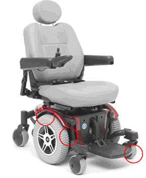 Pride Jazy 600 Powered Wheelchair