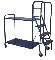Ladder Access Trolley - 2 shelf.