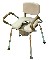 a. Spring loaded lifter shower chair