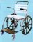 Self propelled mobile shower commode